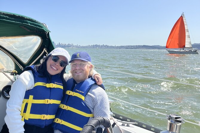 2hr. SUNSET Sailing Experience on San Francisco Bay - The Oakland Bay Bridge and the wider bay view