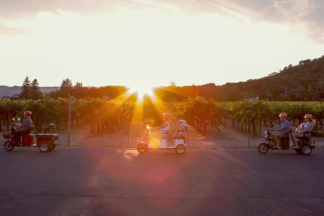 3 Hour Electric Trike Sunset Tour at Sonoma - Key points to know before booking