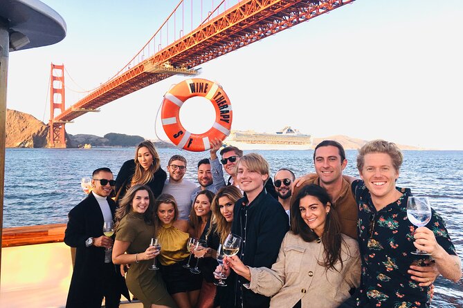 90 Minute Daytime Tour Aboard Wine Therapy - The Golden Gate Bridge is the main visual prize