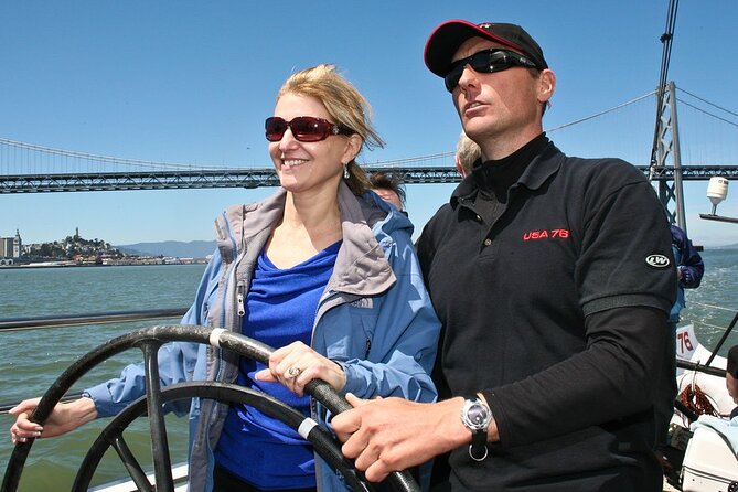 America's Cup Day Sailing Adventure on San Francisco Bay - Sailing beneath the Golden Gate Bridge