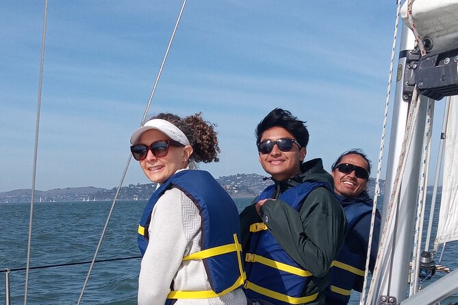 Awesome San Francisco Bay Private Sailing Adventure via Sausalito - A close look at Alcatraz from the bay