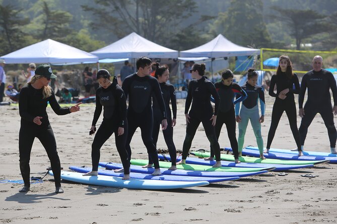 Beginner Surf Lessons At Stinson Beach - What Happens at 10:00 am on the Beach