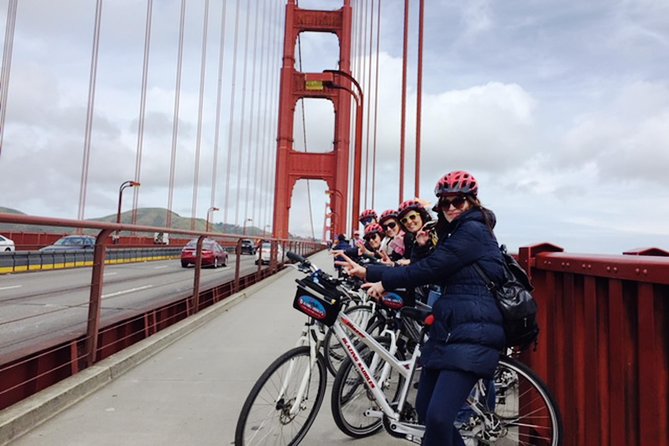 Golden Gate Bridge Guided Bicycle or E-Bike Tour from San Francisco to Sausalito - Crossing the Golden Gate Bridge by bike