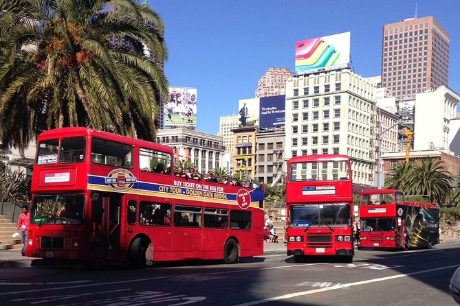 Hop-On Hop-Off Deluxe Bus Tour of San Francisco: 2 Days, 20 Stops - The Golden Gate Bridge Vista Point