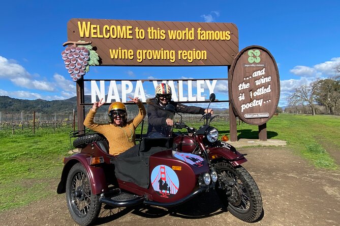 Napa Valley Classic Sidecar Wine tours - Why a sidecar changes the Napa wine tour