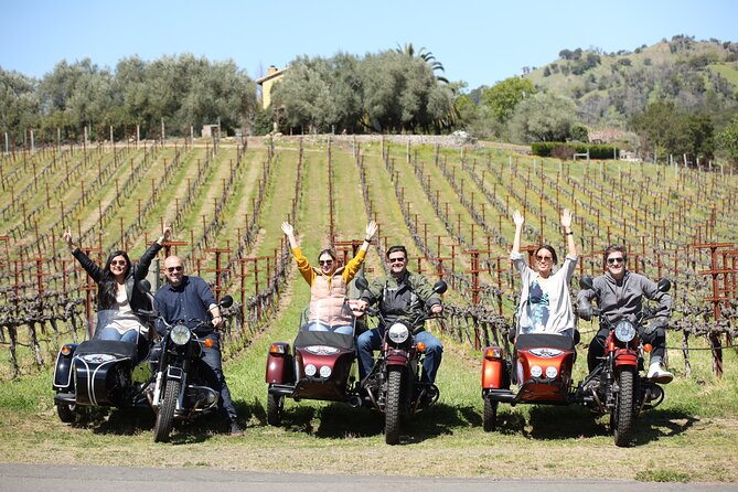 Napa Valley Classic Sidecar Wine tours - What the sidecar ride feels like between stops