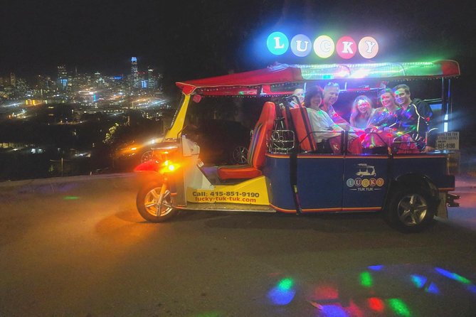 San Francisco Afternoon or Sunset Private Tour - Lucky Tuk Tuk - The Bay Lights and an evening atmosphere