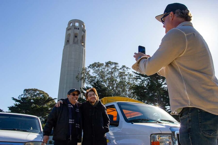 San Francisco: Alcatraz Admission + City Highlights Tour - Photo stops at Coit Tower and the Golden Gate Bridge