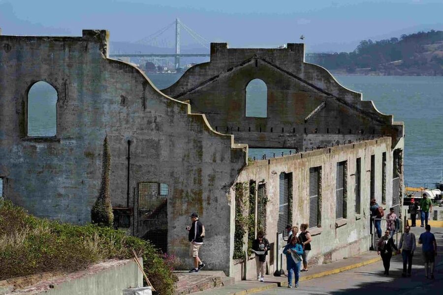 San Francisco: Alcatraz Island & Guided Muir Woods Tour - Inside Alcatraz, from ferry to cell house