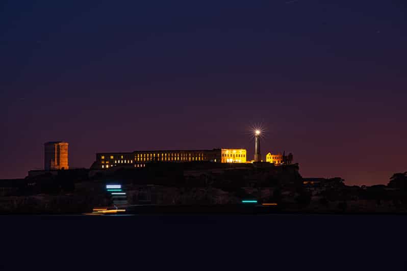 San Francisco: Alcatraz Night Tour with SF Bay Cruise - Entering the cellhouse after sunset