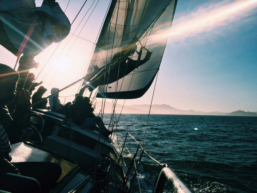 San Francisco: Bay Sailing Tour with Drinks - Leaving the waterfront and raising the sails