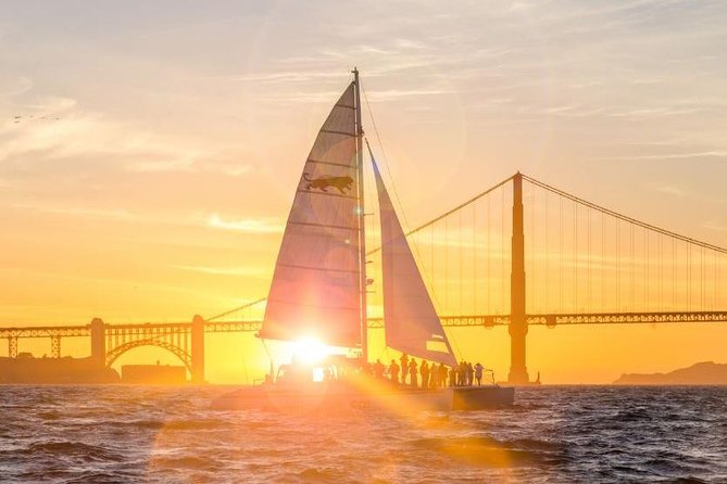 San Francisco Bay Sunset Catamaran Cruise - Alcatraz from the water