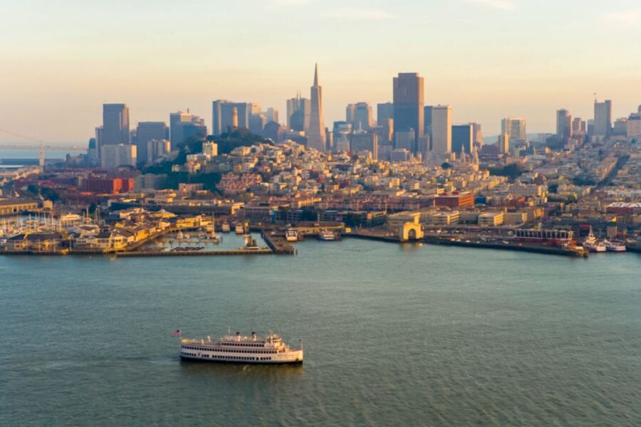 San Francisco: City Cruises Buffet Lunch or Dinner Cruise - The first sights: Bay Bridge, Coit Tower, and Fisherman’s Wharf
