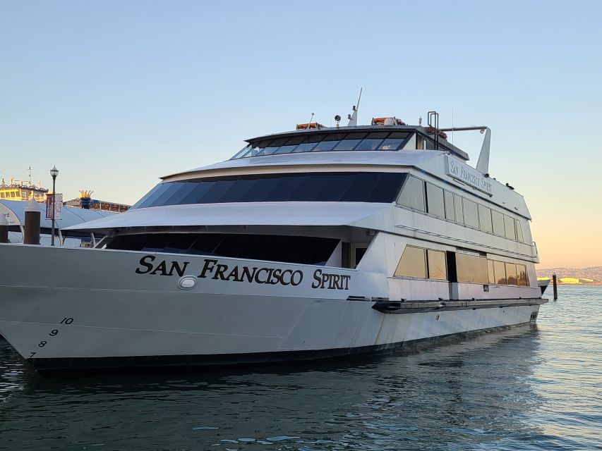 San Francisco: City Cruises Buffet Lunch or Dinner Cruise - The return past the Ferry Building and Oracle Park
