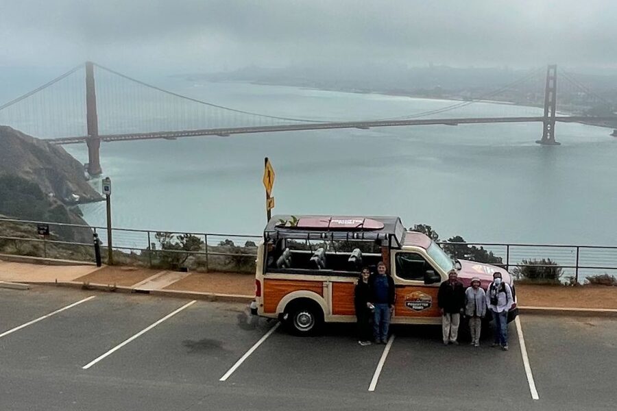 San Francisco: City Highlights Tour with Alcatraz Ferry - An open-sided van with a local feel