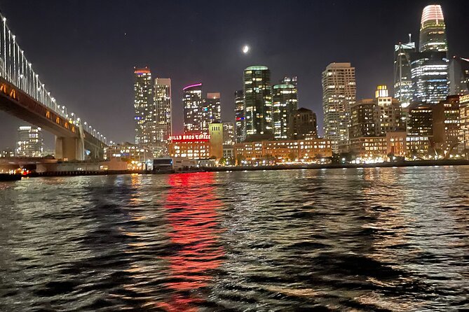San Francisco City Lights Sail - San Francisco after dark, seen from Pier 39