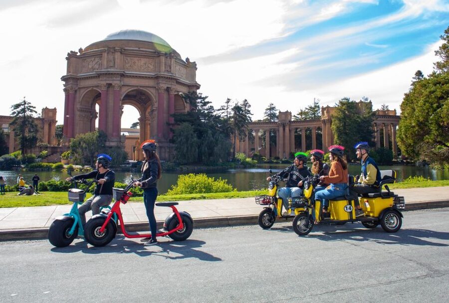San Francisco: Electric Scooter Rental with GPS Storytelling - Returning through the Presidio and Marina District