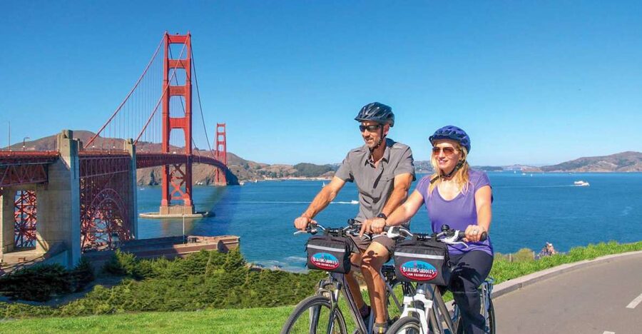 San Francisco: Exclusive Bike, Beer, and Boat Tour - The Palace of Fine Arts and Presidio views