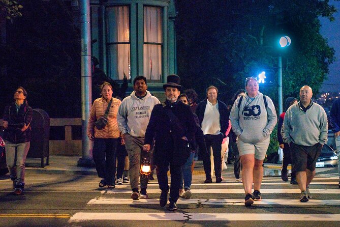 San Francisco Ghost Hunt Walking Tour - Walking Lower Nob Hill after dark