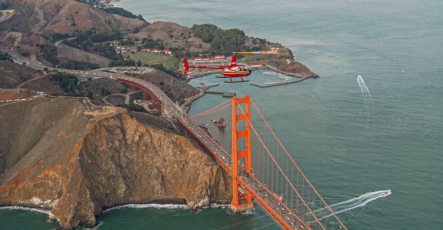 San Francisco: Golden Gate Helicopter Adventure - From Sausalito’s heliport to the Pacific coast