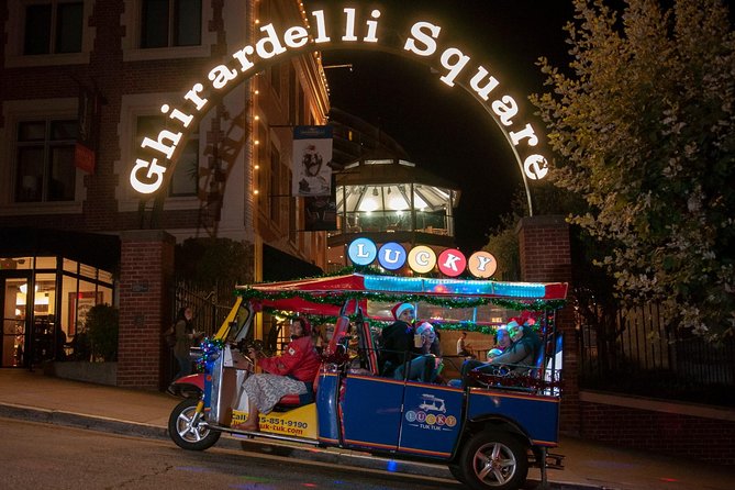 San Francisco Holiday Season Private Tour - Lucky Tuk Tuk - Warm seats, cocoa, and holiday music