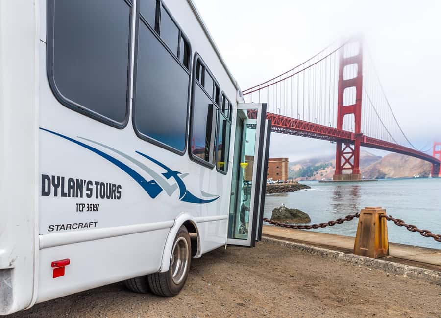 San Francisco: Muir Woods & Sausalito Tour w/Alcatraz Option - Crossing the Golden Gate Bridge
