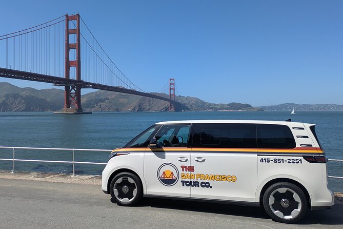 San Francisco Private City Tour in New EV Volkswagen Van - Alamo Square and the Painted Ladies