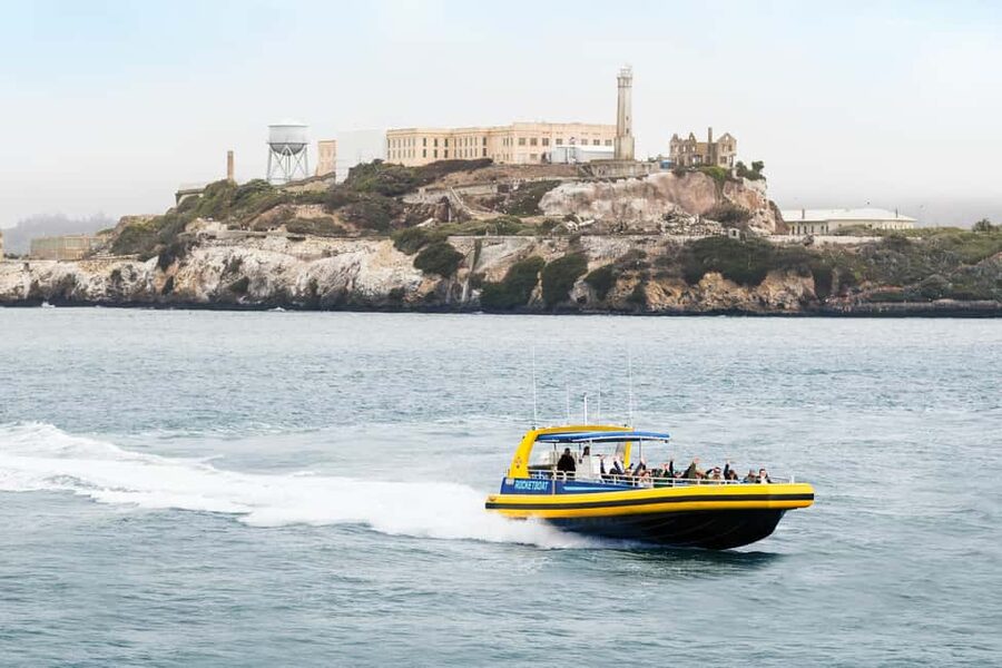 San Francisco: RocketBoat Tour - Rock Music, Wind, and Water Spray