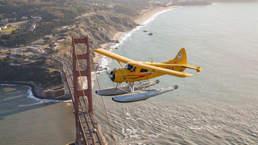 San Francisco: Seaplane Flight with Champagne - Angel Island and the eastern side of the bay