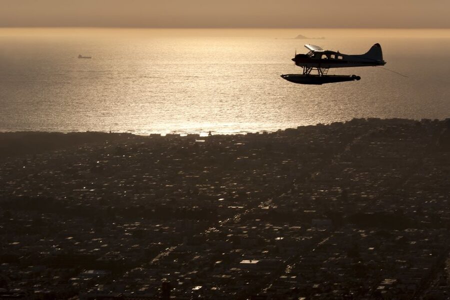 San Francisco: Seaplane Flight with Champagne - Meeting the seaplane at the waterfront
