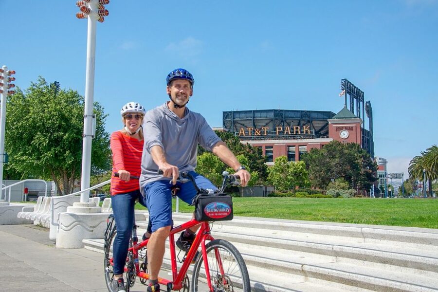 San Francisco Self-Guided Bike Rental - Redwoods at Old Mill Park and the route to Tiburon