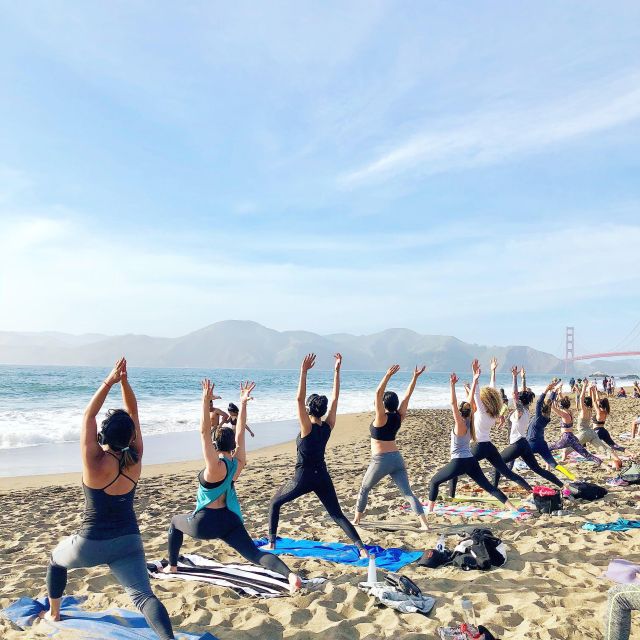 San Francisco: Silent Disco Yoga at Baker Beach - Who should book this experience?