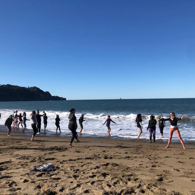 San Francisco: Silent Disco Yoga at Baker Beach - Saturday morning groove yoga