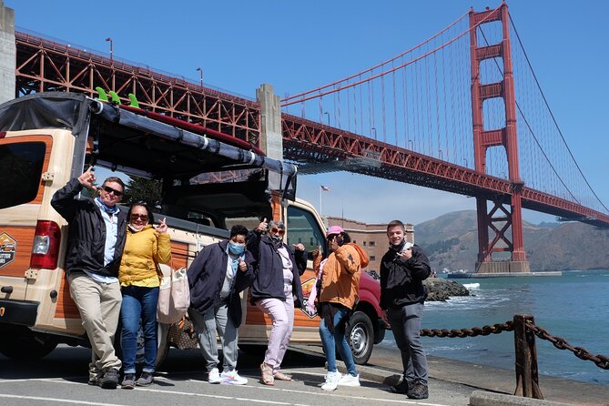 San Francisco Small Group City Highlights and Alcatraz Tour - The open-air vehicle makes the city feel close