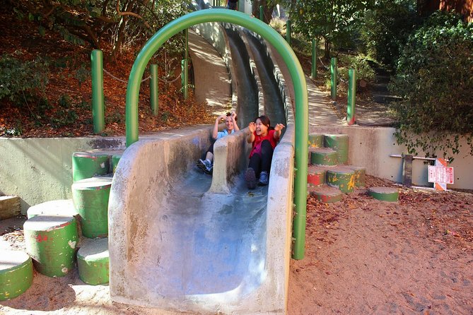 San Francisco Urban Hike: Castro and Twin Peaks - A playful break at the Seward Street Slides