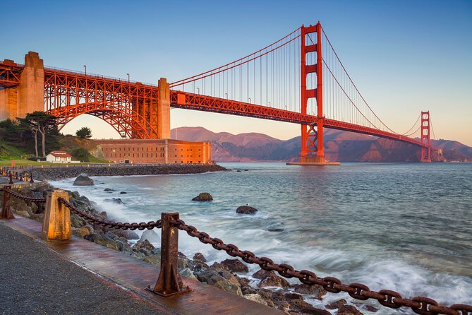 SFO Pick-Up with City Sightseeing Tour - The Golden Gate Bridge photo stop