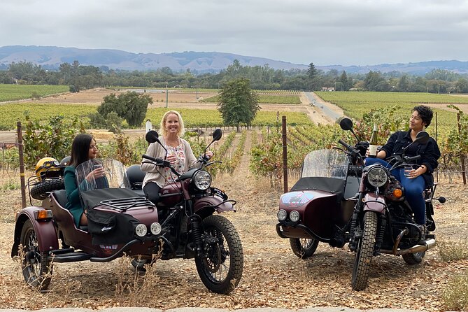 Sonoma Valley Sidecar Wine tours - A sidecar turns a winery day into an outing