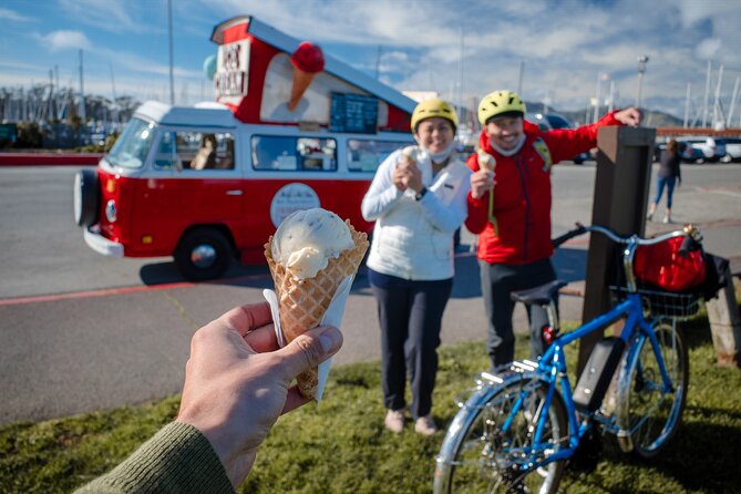 Ultimate Electric SF Bike Tour- food, icons & local hidden gems - Crossing the Golden Gate Bridge for the best photos