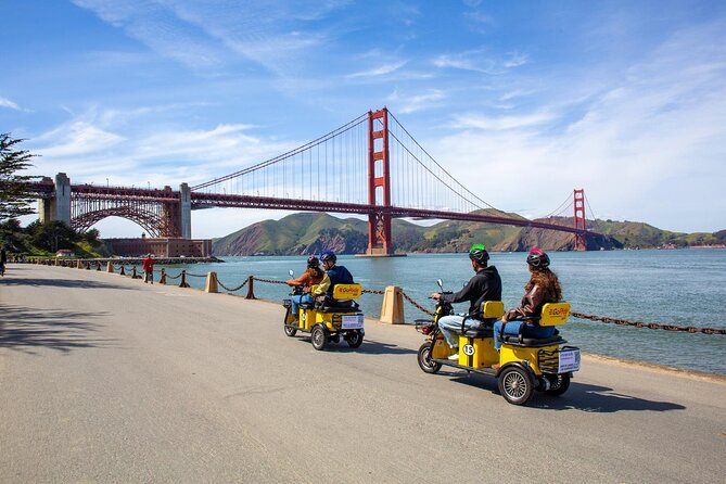 Wharf to Golden Gate Bridge - GoRide Electric Scooter Rentals - Picking between the fat-tire scooter and E-Trike